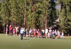 Putting contest.