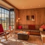 Country House 062 - Living room with view of the mountains