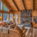 Glaze Meadow 275 - Living room with fireplace