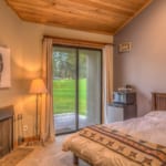 Lodge Room 030 -Bedroom with mini fridge