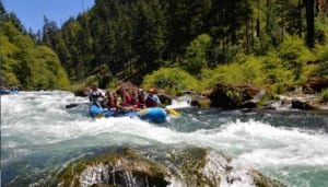 Photo of a Work Group Rafting near Our Retreat Centers in Oregon