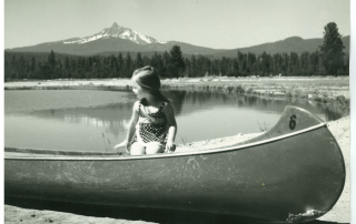 Historic photo of little girl in Central Oregon.