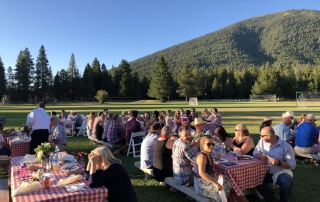 Picture of family enjoying a retreat in Oregon.