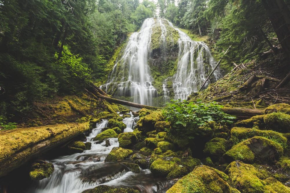 One of the beautiful waterfalls in Central Oregon.