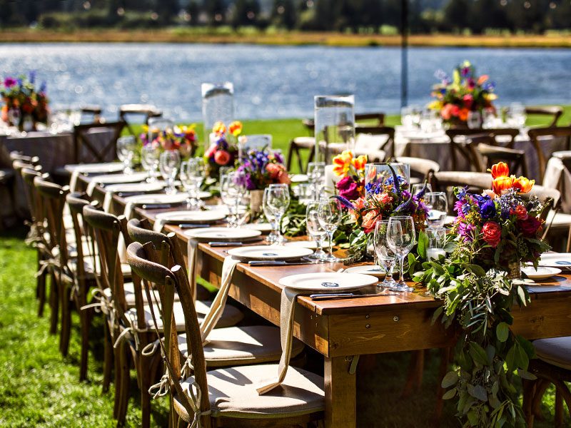 Outdoor Wedding Reception